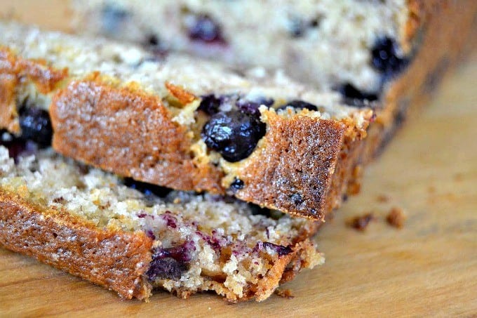 Your favorite banana bread filled with fresh blueberries! An easy and delicious quick bread.