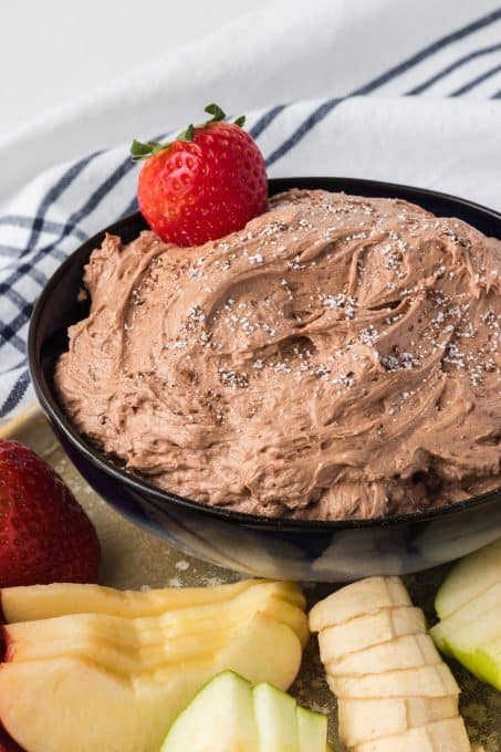 Chocolate Peanut Butter Fruit Dip