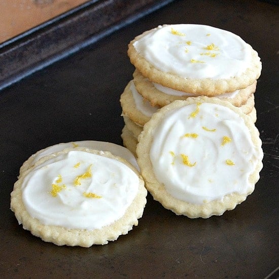 Lemon Coconut Sugar Cookies are made with fresh lemon juice, zest, and shredded coconut. This frosted sugar cookie makes a great Springtime treat!