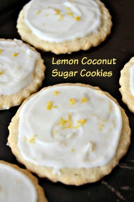 Lemon Coconut Sugar Cookies are made with fresh lemon juice, zest, and shredded coconut. This frosted sugar cookie makes a great Springtime treat!