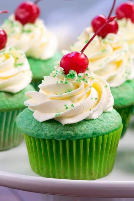 Shamrock Shake Cupcakes - Crazy for Crust