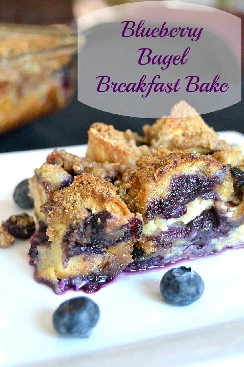 Blueberry Bagel Breakfast Bake Recipe - 365 Days of Baking