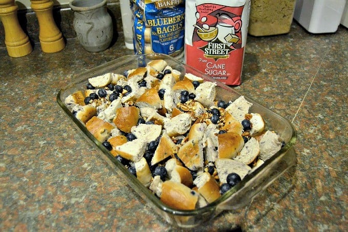 Blueberry Bagels, fresh blueberries and pecans combined for a delicious breakfast treat!