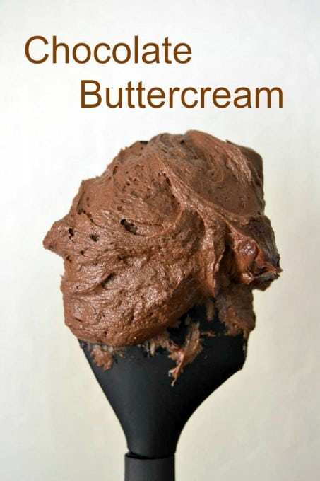 A rich chocolate buttercream frosting perfect for cakes, cupcakes and cookie cups!