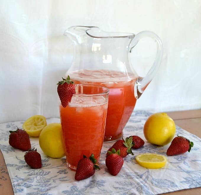 Strawberry Lemonade - the perfect combination of strawberries and lemons for a great summertime treat!