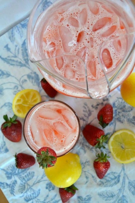 Strawberry Lemonade - the perfect combination of strawberries and lemons for a great summertime treat!