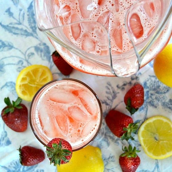 Strawberry Lemonade - the perfect combination of strawberries and lemons for a great summertime treat!