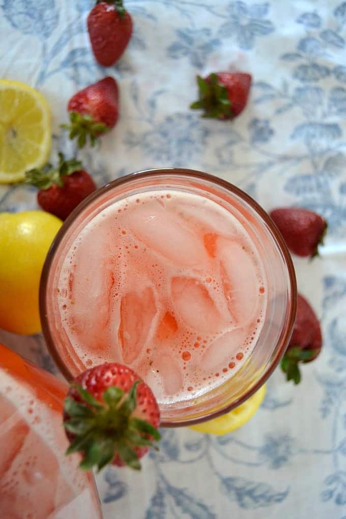 Strawberry Lemonade - the perfect combination of strawberries and lemons for a great summertime treat!