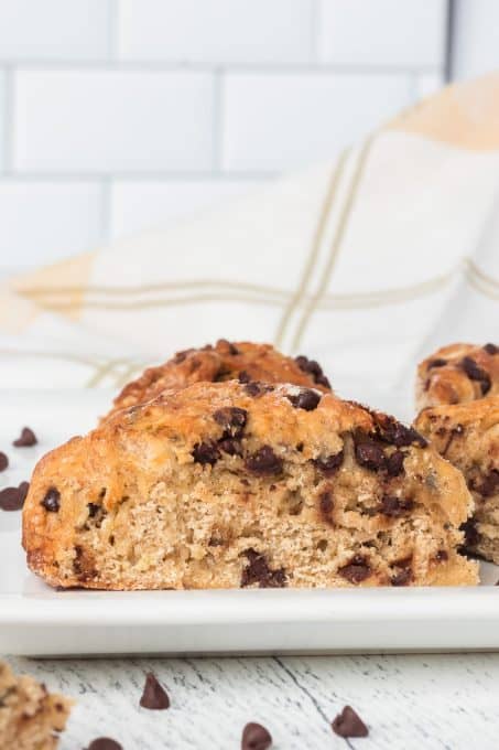 Banana Scones with Chocolate Chips.