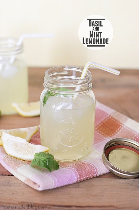 Basil and Mint Lemonade