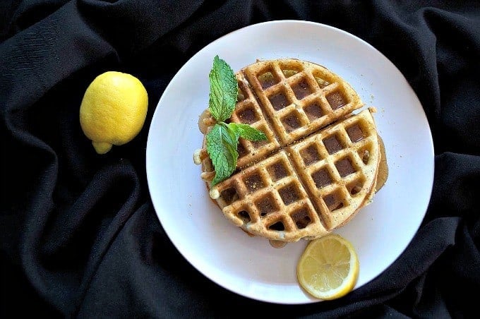 Dairy-Free Lemon Poppy Seed Waffles - the perfect treat for a weekend breakfast or brunch and their dairy-free!