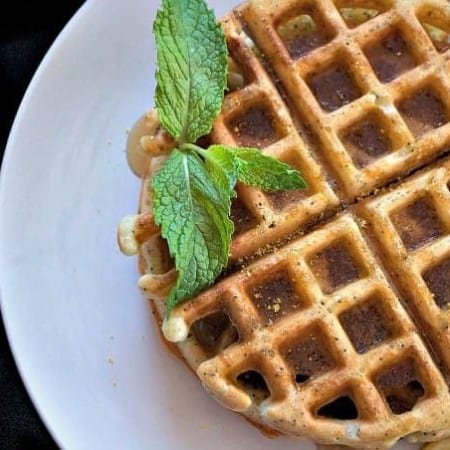 Dairy-Free Lemon Poppy Seed Waffles - the perfect treat for a weekend breakfast or brunch and their dairy-free!