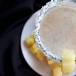 Start or end your workouts with this dairy-free, protein packed tropical smoothie.