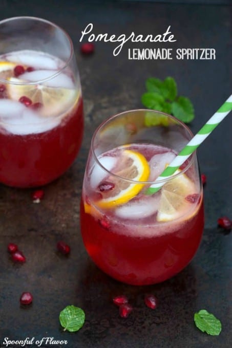 Pomegranate Lemonade Spritzer