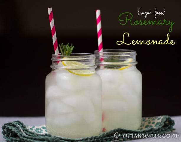 Sugar Free Rosemary Lemonade