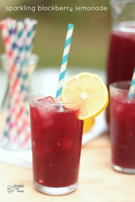 Sparkling Blackberry Lemonade