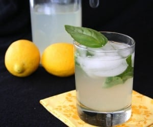 Spiked Basil Lemonade