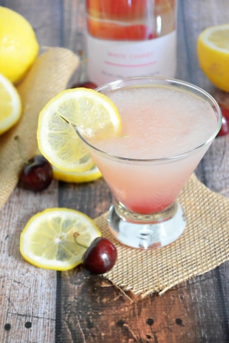 Spiked Cherry Lemonade Slushies