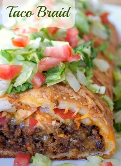 Taco Braid - a fun and easy way to eat a taco!