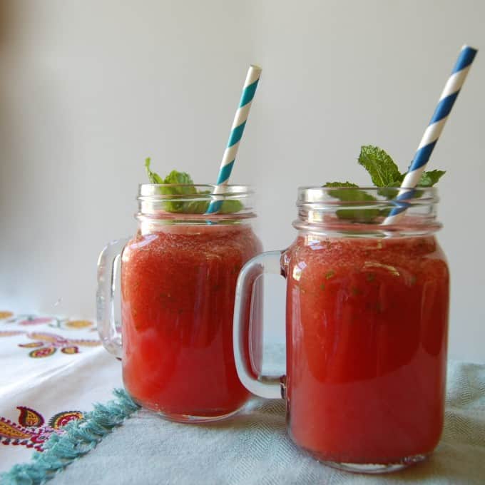 Watermelon Lemonade Vodka Slushy