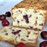 A delicious pound cake made even better with the addition of fresh cherries!