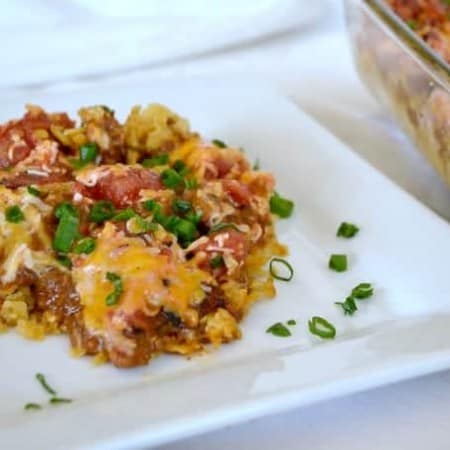 Stock your pantry with canned goods and make this Chili Casserole for dinner in just 20 minutes!