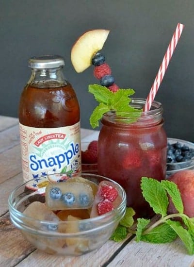 Snapple Lady LiberTEA, Raspberry Syrup, and Club Soda make the perfect summertime punch!