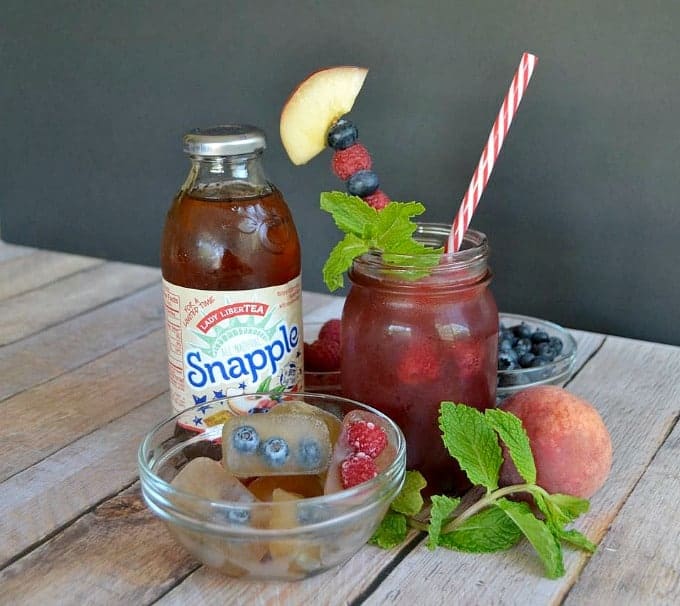 Snapple Lady LiberTEA, Raspberry Syrup, and Club Soda make the perfect summertime punch!