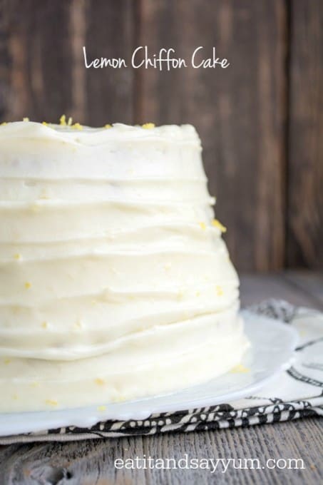 Lemon Chiffon Cake from Eat It & Say Yum