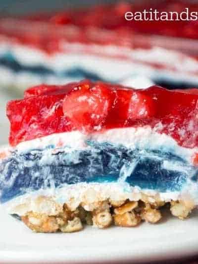 The perfect red, white and blue dessert for your 4th of July party!