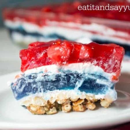 The perfect red, white and blue dessert for your 4th of July party!
