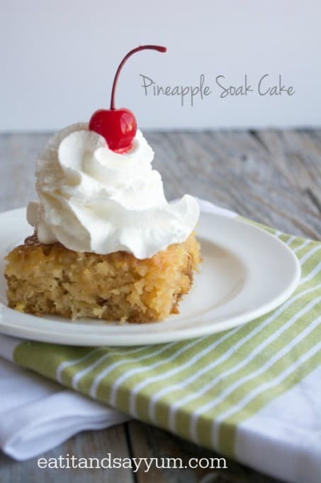 Pineapple Soak Cake- delicious pineapple cake soaked with a sweet, milk sauce