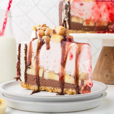 Banana Split Ice Cream Cake