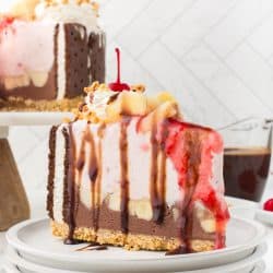 Banana Split Ice Cream Cake