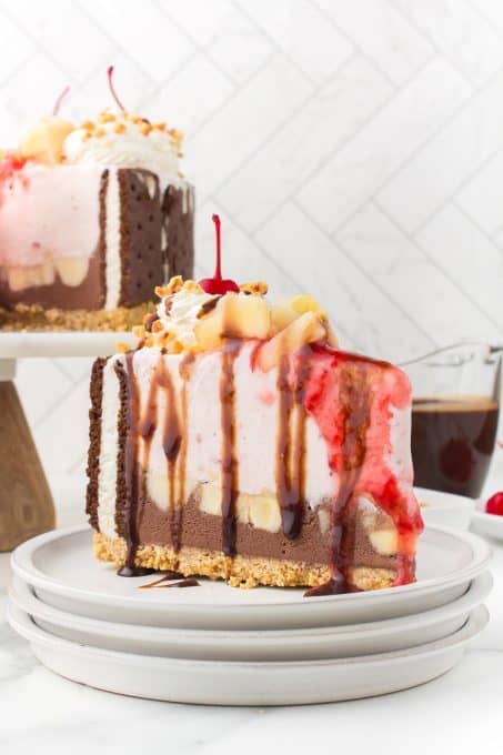 Banana Split Ice Cream Cake