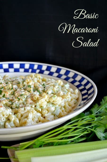 Your basic, yet delicious macaroni salad that is sure to be a hit at summer BBQ's!