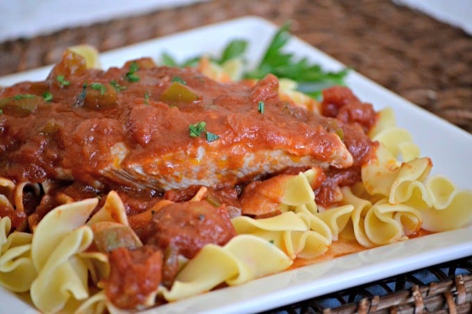 An easy dinner, this chicken dish is delicious served over noodles, pasta or rice!