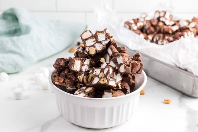 Peanut Butter Rocky Road Fudge