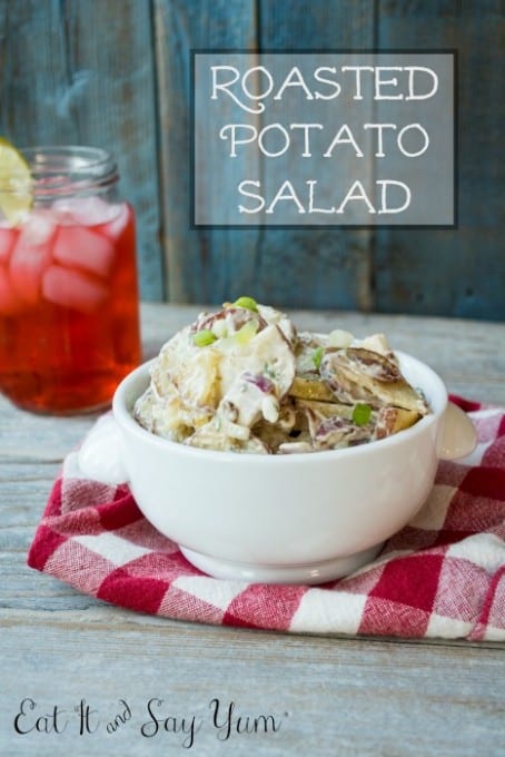 Roasted Potato Salad with Bacon from Eat It & Say Yum