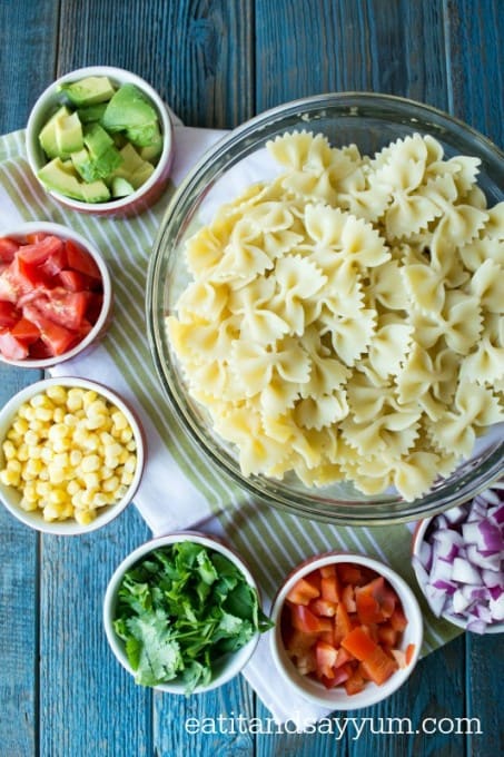 Tex-Mex Pasta Salad has all your favorite Tex-Mex flavors and makes a great summer side dish