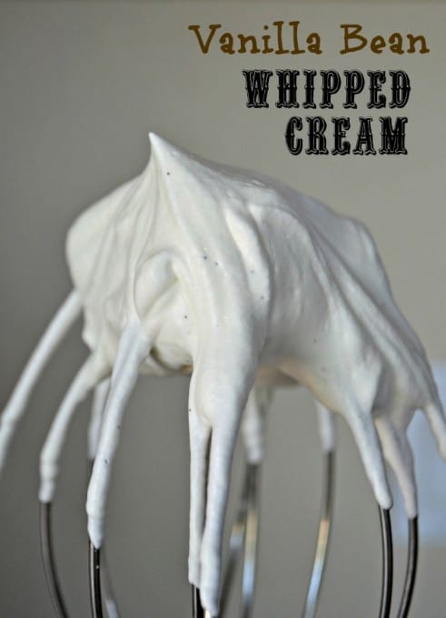 Add something extra to your delicious desserts - Vanilla Bean Whipped Cream.