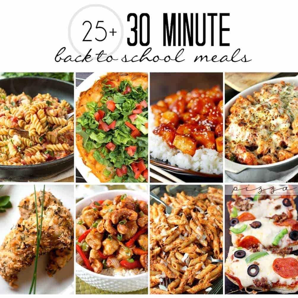 More than 25 meals that can be made in 30 minutes or less!