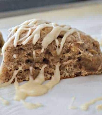 Fresh apple, cinnamon and nutmeg make these scones a fantastic breakfast treat or wonderful tea accompaniment.