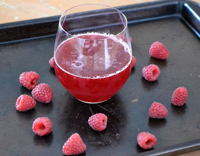 Use this Raspberry Simple Syrup in frosting, in drinks, on cakes and even salads!