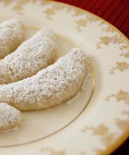 a light, rich, buttery cookie traditionally made with almonds and shaped into crescents.