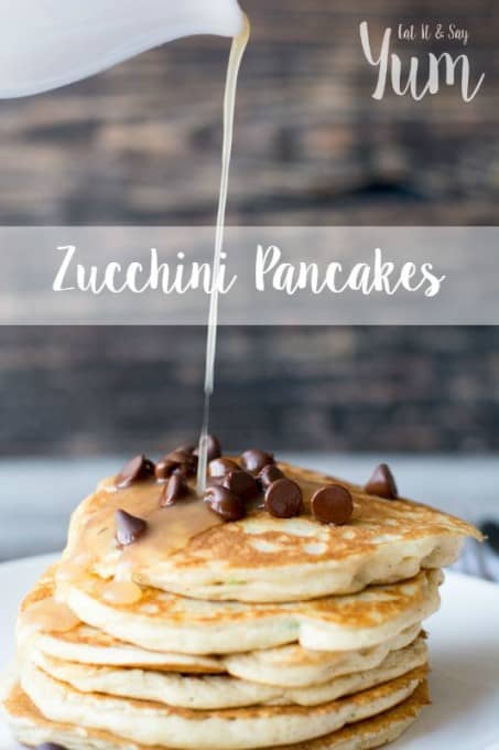 Zucchini Pancakes are easy to make and one more way to get some veggies in your diet