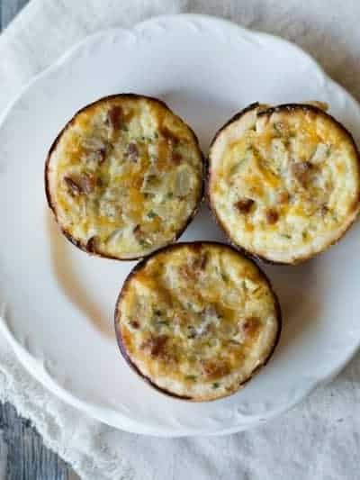 Breakfast Quiche- in muffin tins for perfect serving sizes