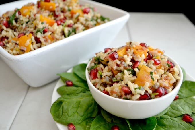 Delicious Fall foods tossed with Minute Multi-Grain Medley and an Orange Vinaigrette make this a tasty and colorful holiday side dish.