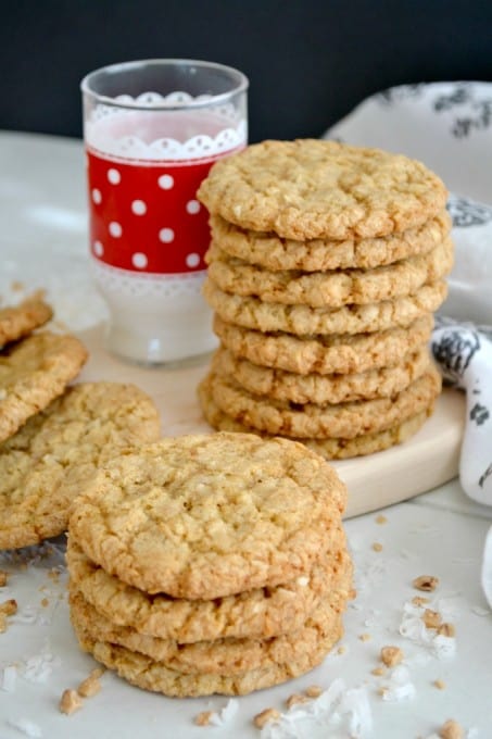 Royal Caribbean's Coconut Ranger Cookies originally made by Joan from Chocolate, Chocolate and More. One of THE best Cookies, evah!