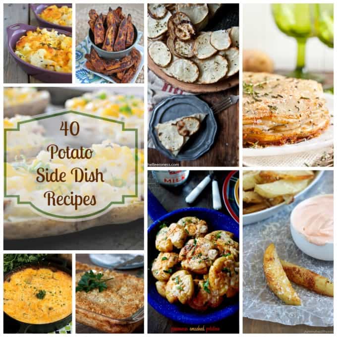 Here are 40 potato side dishes to serve with your Thanksgiving turkey or along side that holiday ham. There's something everyone will enjoy!